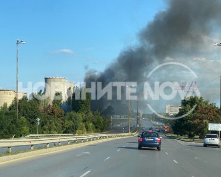 Пожар лумна в района на ТЕЦ 