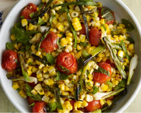 Салата с печена на грил царевица