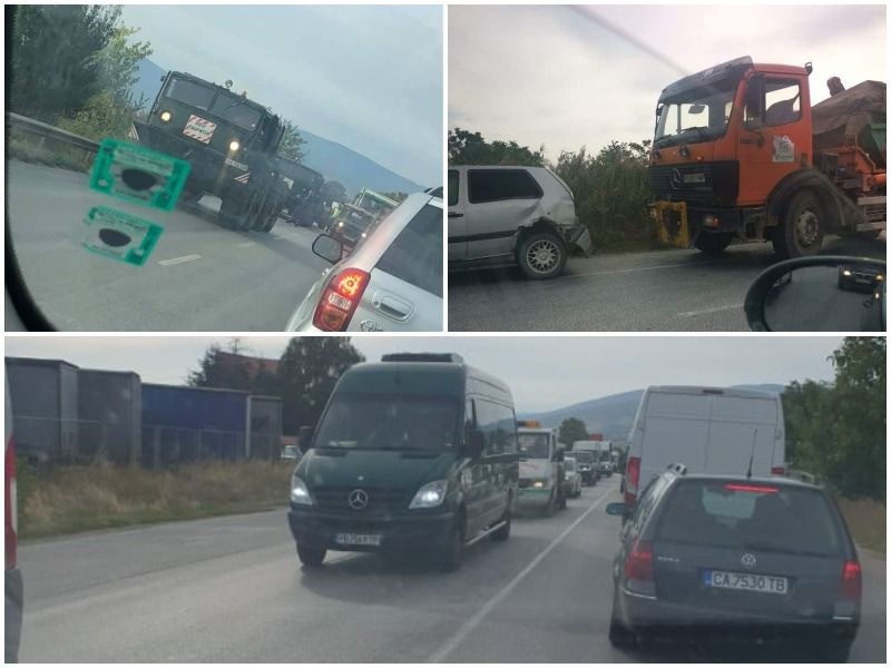 Втори ден хаос на Околовръстното на Пловдив! Огромни тапи заради светофар, катастрофа и аварирал камион