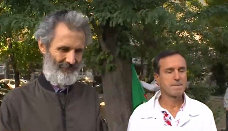Протест пред съда в Пловдив заради носенето на маски