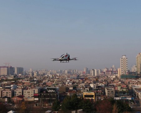 Летящите таксита са съвсем близо до редовни полети над многомилионен Сеул