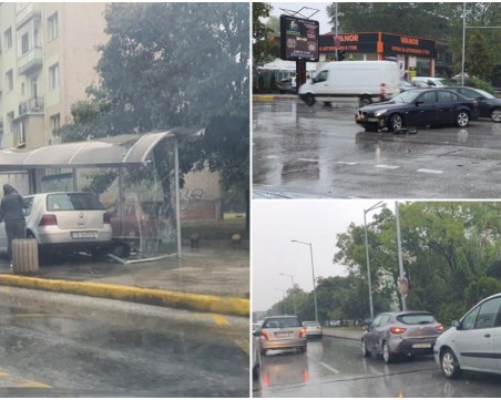 Три са катастрофите на Пещерско шосе!  Задръстването е километрично