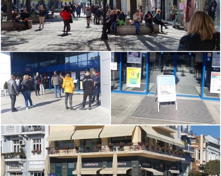 Спазват ли се мерките в Пловдив? Заведенията по центъра са фул, големите магазини обслужват на входа