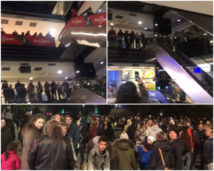 Протестиращи нахлуха в мол в Габрово