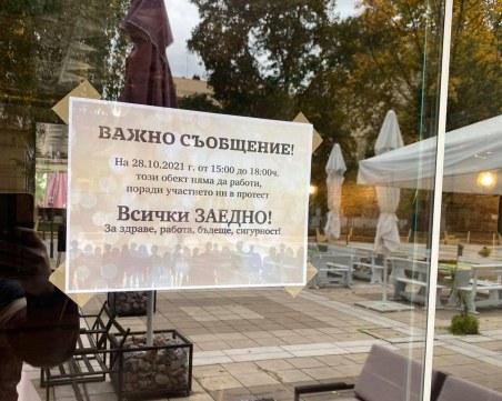 Бизнесът: Над 80% спад в оборотите на заведенията след въвеждането на 