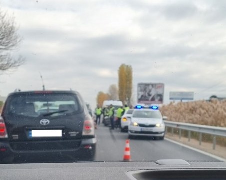 Тежка катастрофа на Околовръстното, движението е силно затруднено