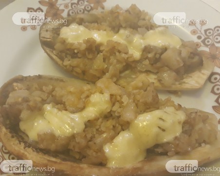 Пълнени патладжани с булгур