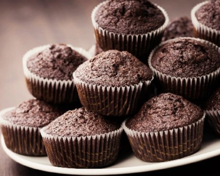 Постни какаови мъфини