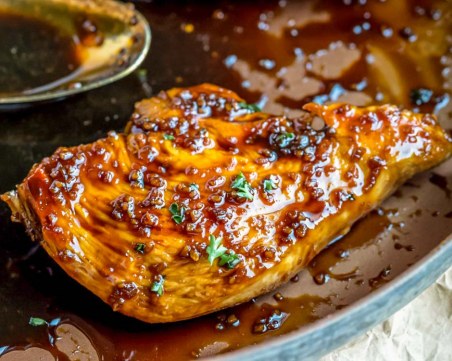 Пилешко филе на тиган с мед