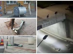 Феноменът на разрухата! Електрически тротинетки в Пловдив стават жертва на Tik-Tok предизвикателство