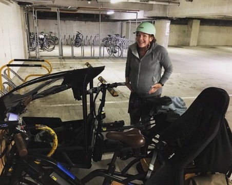 Депутатка отиде с колело до болницата, за да роди