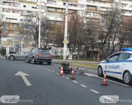 Катастрофа на колелото на Панаира, колоездач е в болница