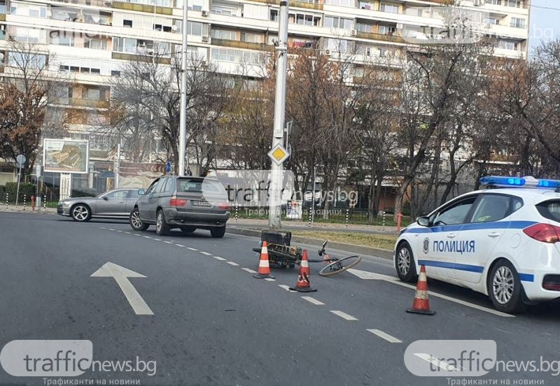 Катастрофа на колелото на Панаира, колоездач е в болница