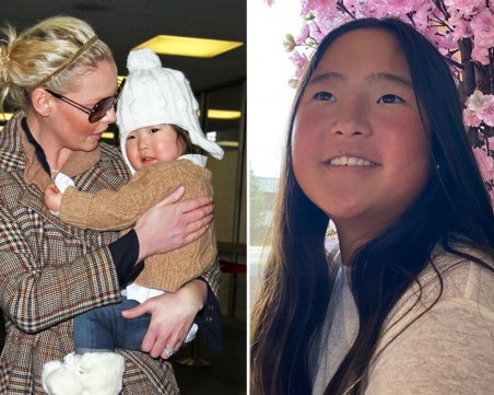 Катрин Хейгъл показа осиновената си дъщеря