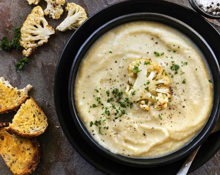 Лесна рецепта за крем супа от карфиол