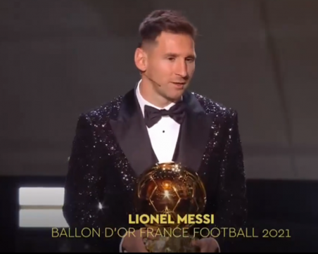 Лионел Меси спечели за седми рекорден път Златната топка
