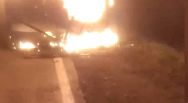 Автобус се запали край Гурково