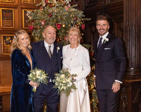 Дейвид Бекъм кумува на баща си