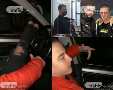 Преди мелето с две жертви край Кадиево: Маринашки с провокативно видео - шофира и рапира, краката му през прозореца