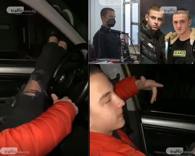 Преди мелето с две жертви край Кадиево: Маринашки с провокативно видео - шофира и рапира, краката му през прозореца