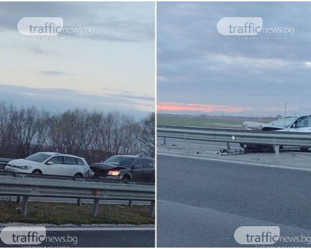 Само за час: Шест катастрофи на АМ Тракия в пловдивския участък, две жени са в болница