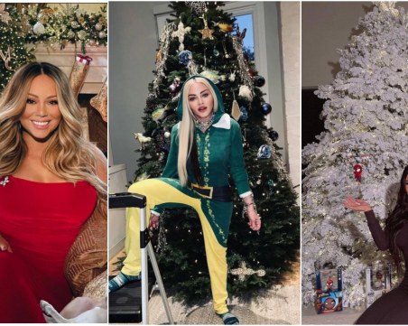 Как изглеждат коледните елхи на знаменитостите тази година