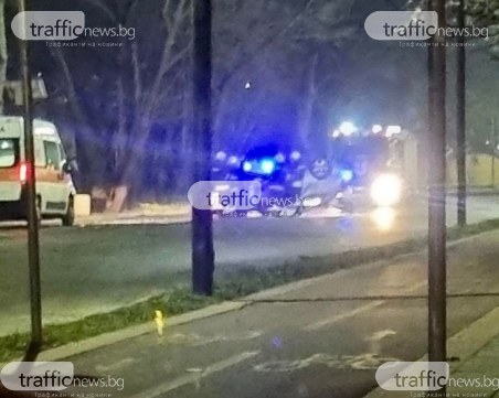 Кола се обърна по таван на голям пловдивски булевард