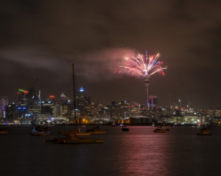 Нова година настъпи в Нова Зеландия