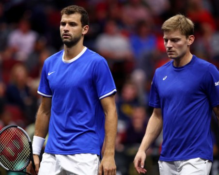 След победата на сингъл, Григор Димитров отпадна на двойки