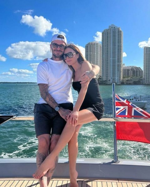Семейство Бекъм с кадри от гореща почивка в Маями