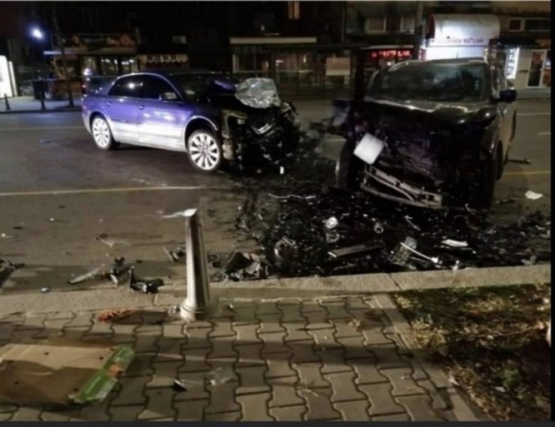 Гонка в София завърши с тежка катастрофа и двама пострадали