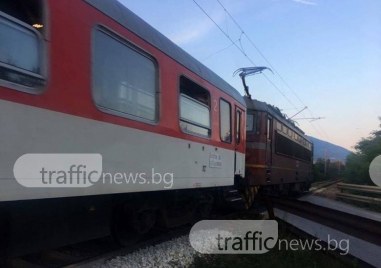 Инцидент с два товарни влака в района на столичната гара