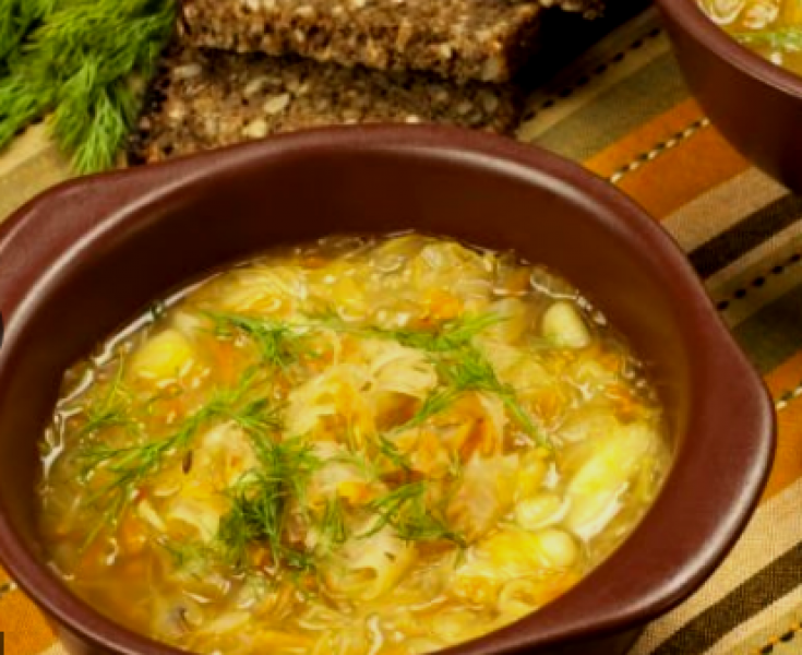 Зимна супа с кисело зеле и зеленчуци - вкусна и питателна