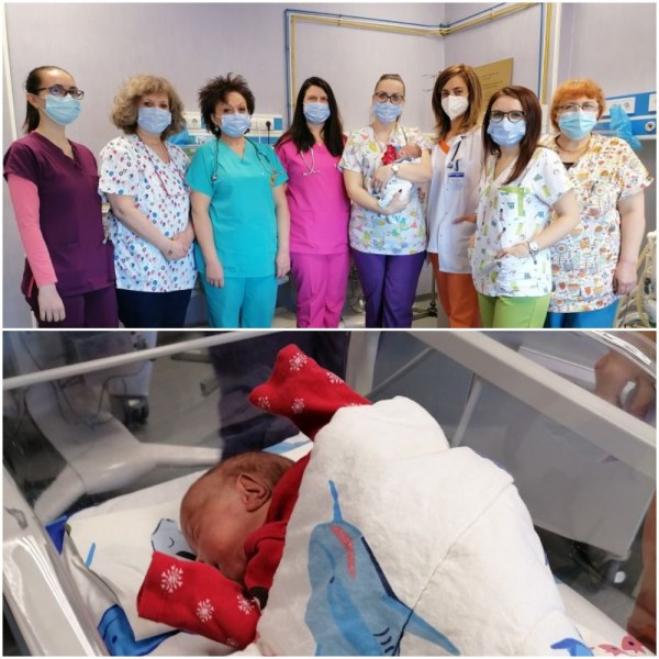 Пловдивски лекари спасиха бебе, родено едва 570 гр