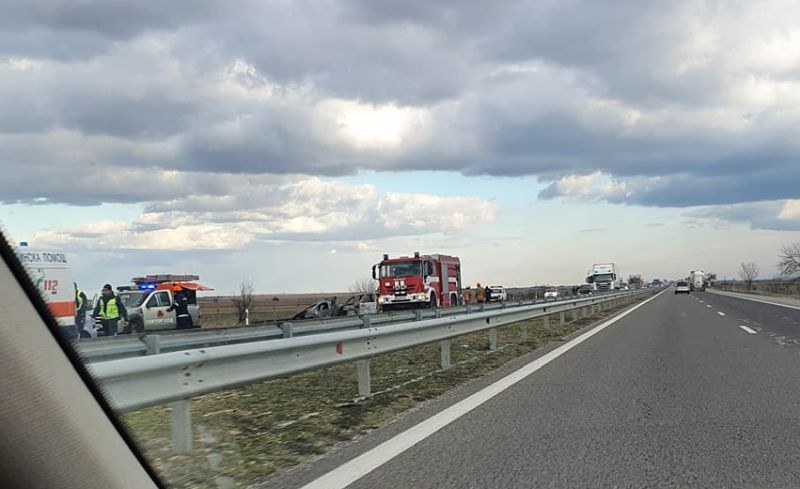 Жена e загинала при катастрофата на магистрала &bdquo;Тракия&ldquo; днес следобед.