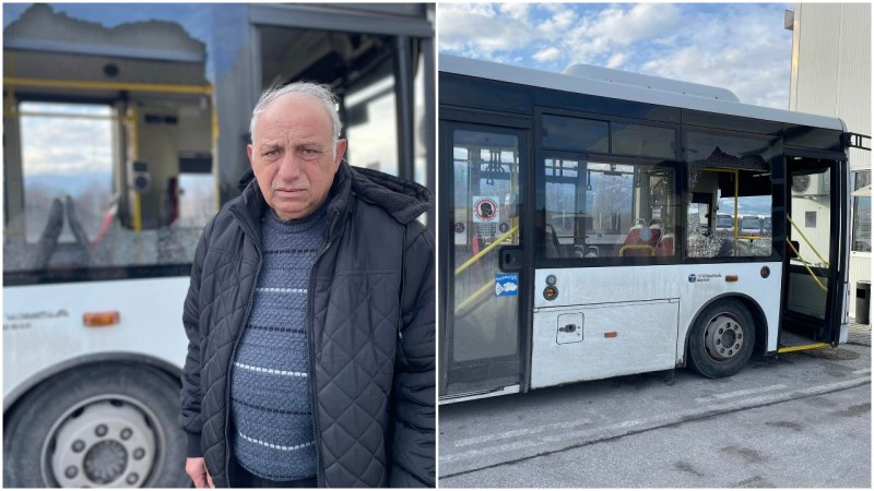 По автобус №6 в Пловдив е било стреляно, а не