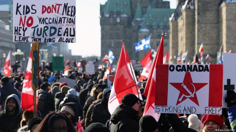 Продължаващата седмица окупация на канадската столица от шофьори на камиони,