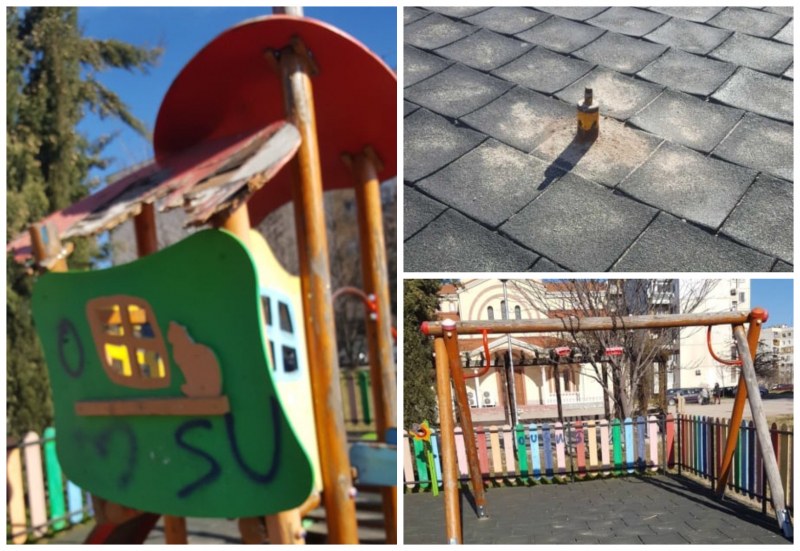 Поредна детска площадка в Пловдив ближе рани, след като вандали си 