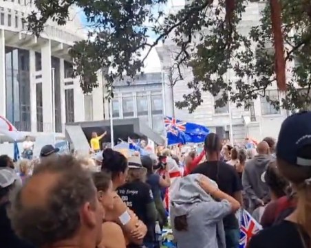 Конвоят на свободата блокира и парламента на Нова Зеландия