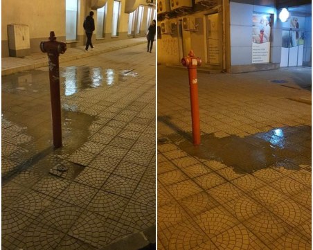 ВиК оставя кран на улица 