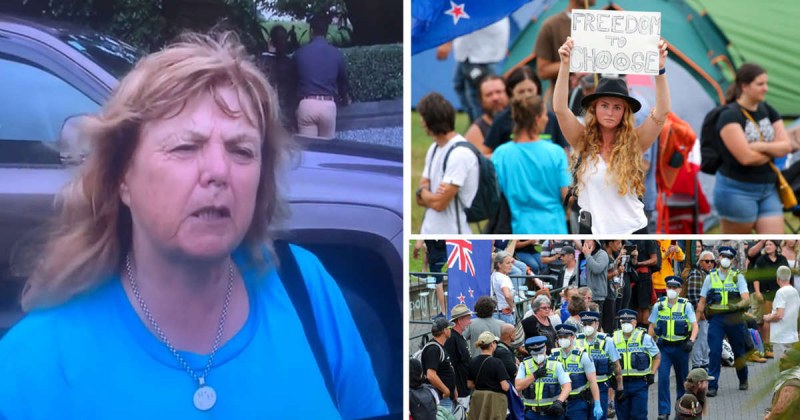 Протестираща от Нова Зеландия обяви, че напуска съпруга си, защото