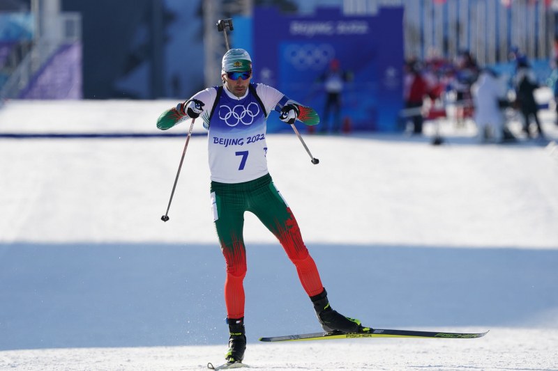 Българският биатлонист Владимир Илиев завърши на най-предно място на спринта