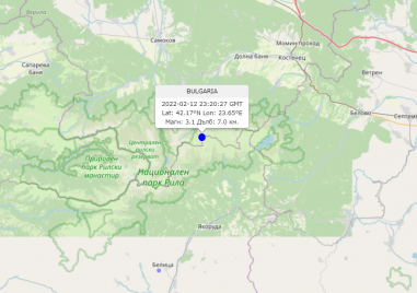 Земетресение е станало късно снощи в Национален парк Рила Това