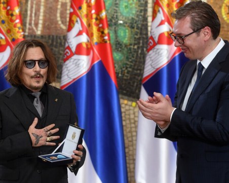 Джони Деп получи най-високия сръбски орден