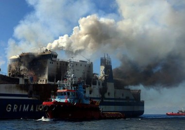Компанията собственик на изгорелия ферибот Euroferry Olympia разпространи официално съобщение