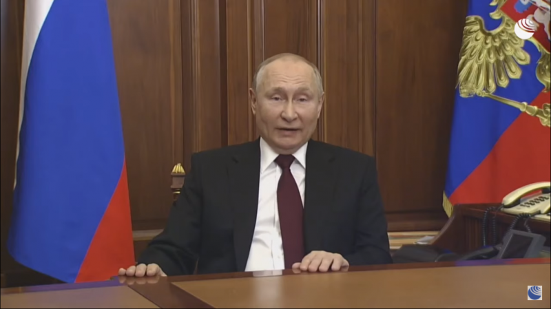 Путин: Признаваме Донецка и Луганска, Украйна не е държава, а колония