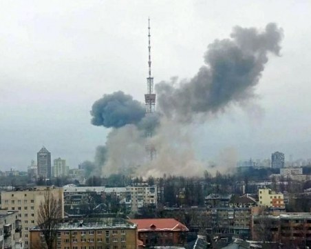 Без телевизия и радио в Харков след обстрел на телевизионната кула