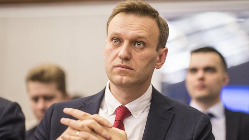 Лидерът на руската опозиция Алексей Навални, подсъдим по дело за