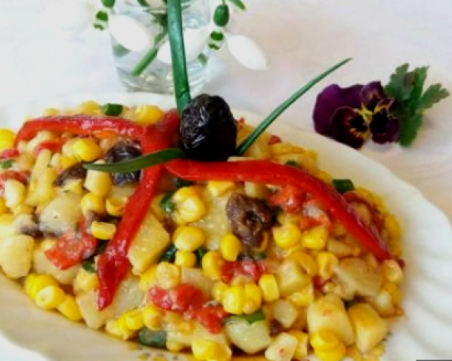 Постна салата - здравословна и богата на вкусове