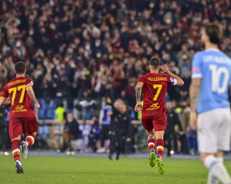 Рома разби Лацио, Тами Ейбрахам с най-бързия гол в дербито на Рим